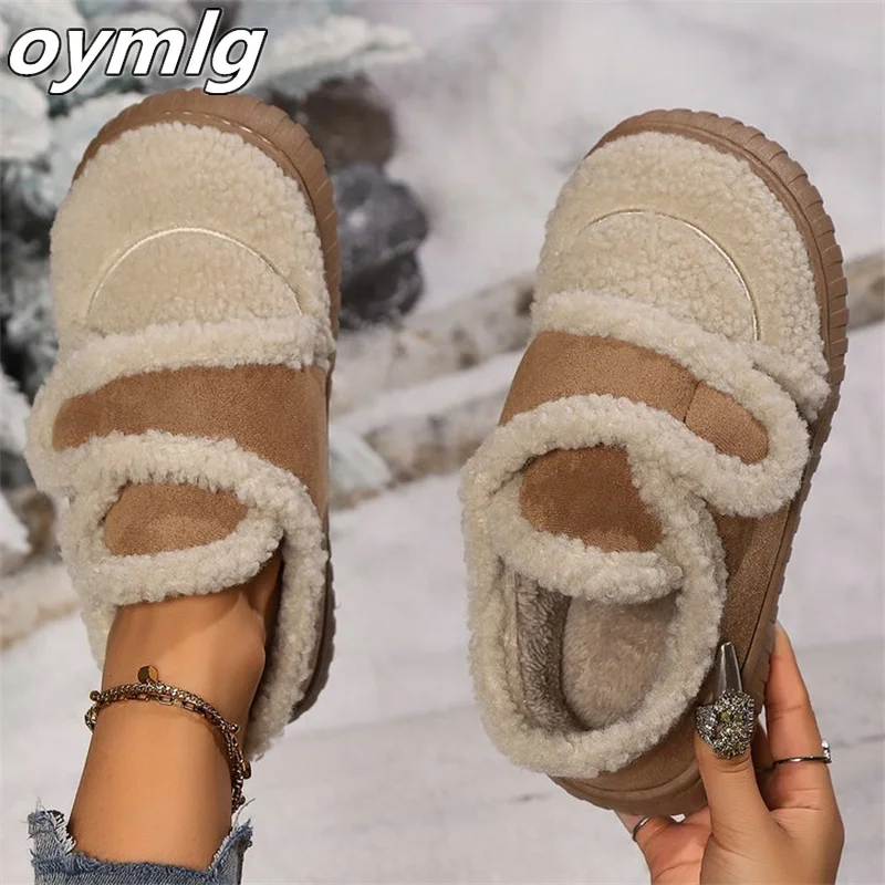 Хлопковая обувь для женщин на осень и зиму из овечьей шерсти популярная в