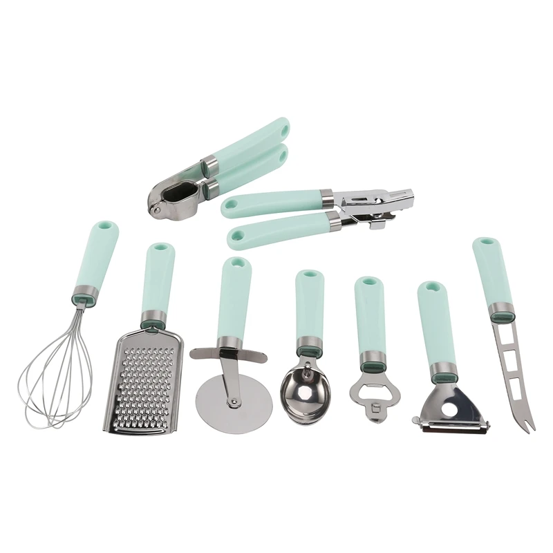 

Kitchen Gadgets Set, Gadget Tools ,Spoon, Whisk, Peeler, Cutter, Grater, Can Opener, Garlic Press Ect For Home