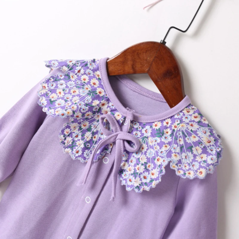 Детский однобортный комбинезон с длинным рукавом на возраст 0-18 месяцев |