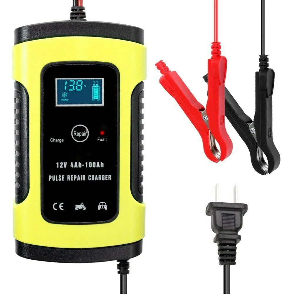 

12V 5A Fully Automatic Car Battery Charger Intelligent Fast Power Charging Pulse For Car Model Zyx-J10 Chargers Equippments