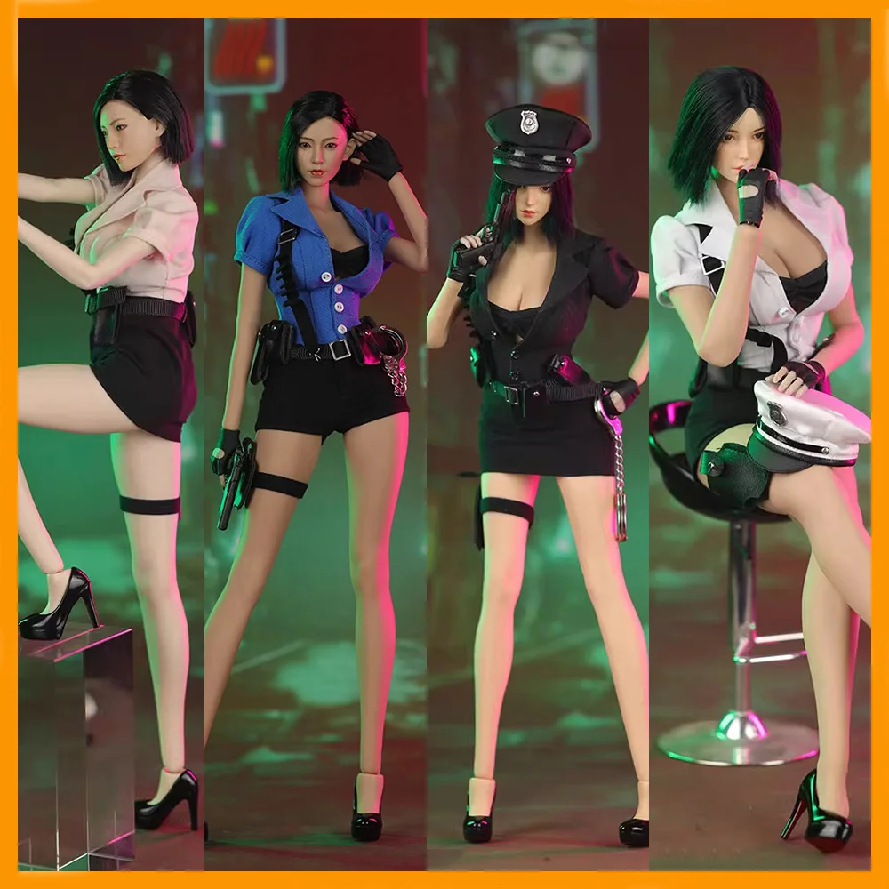 JO24X-06 масштаб 1/6 женская полицейская форма костюм для косплея модель одежды
