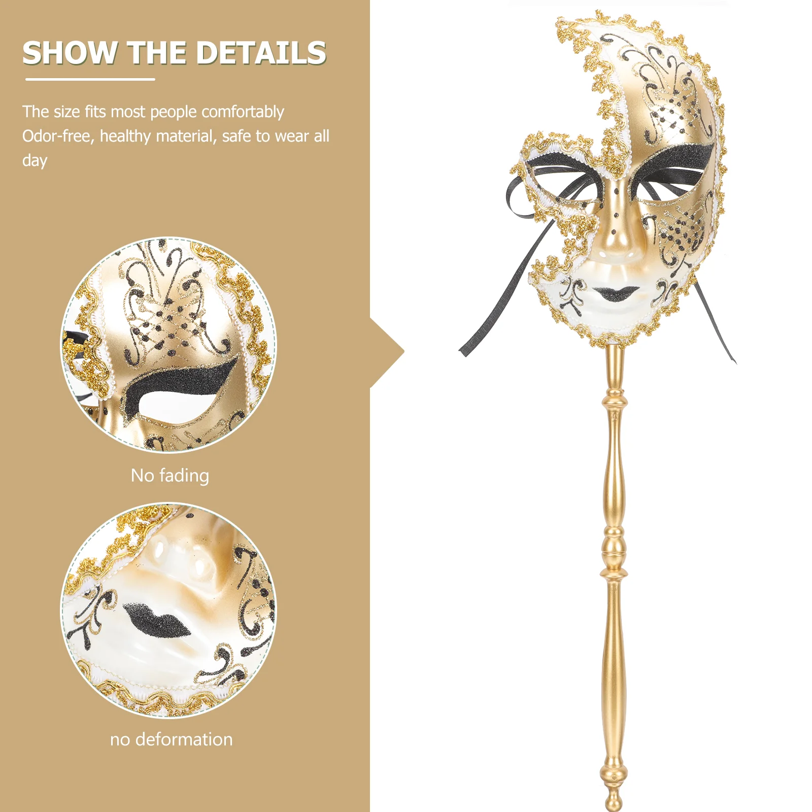 Декор Венецианская маска Косплей День рождения Маскарад Макияж для женщин