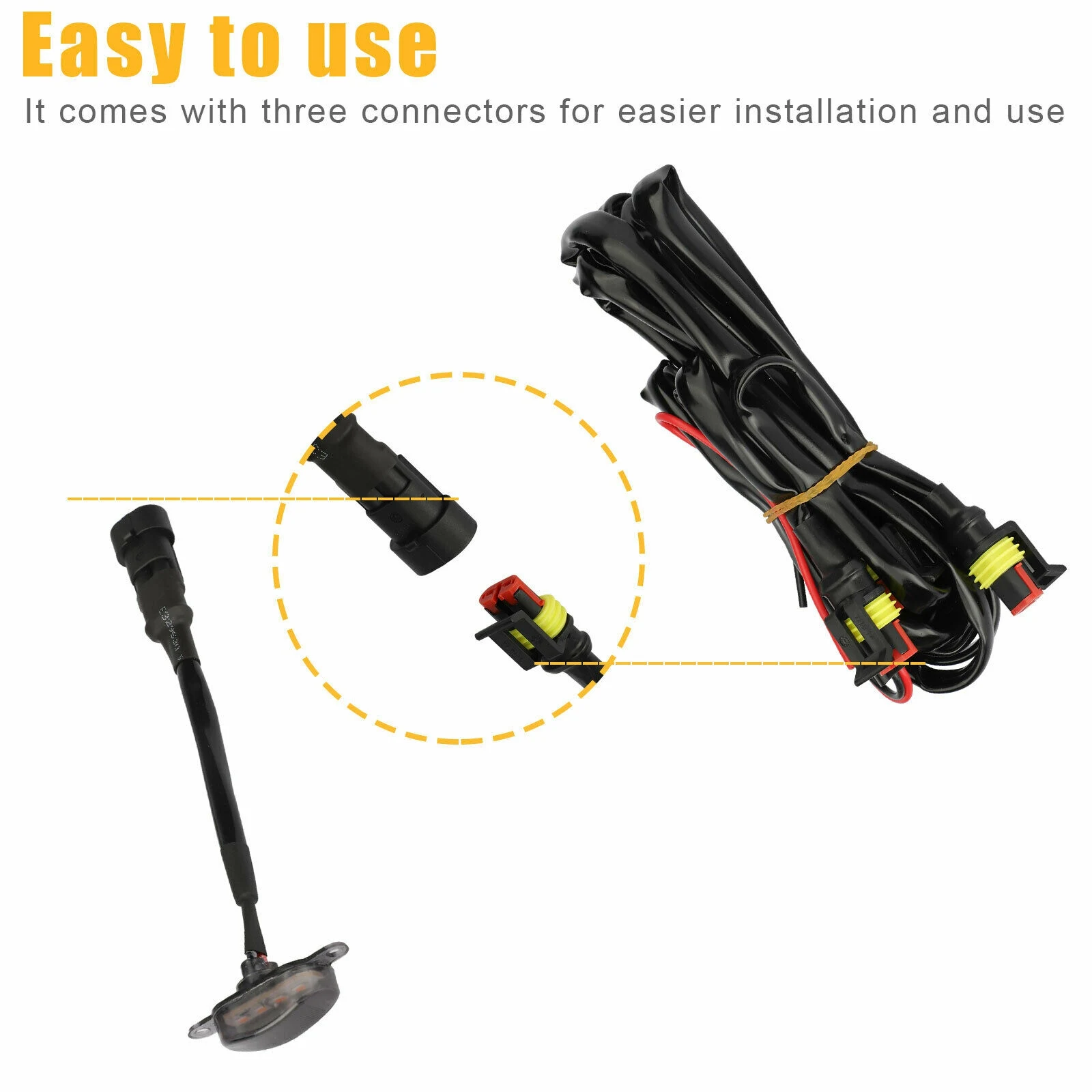 3x дымчатые линзы янтарного цвета дневные ходовые огни для передней решетки