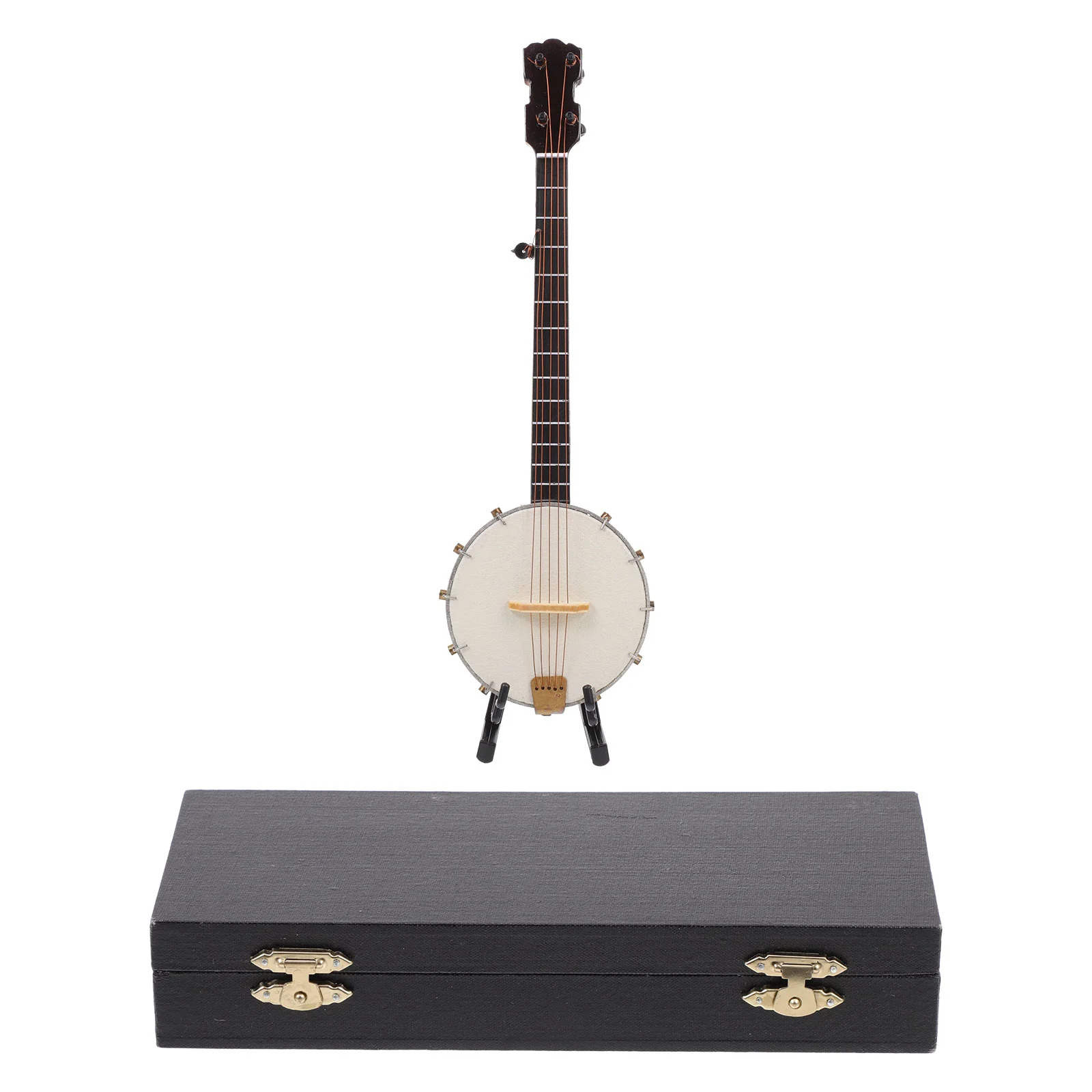 

Banjo Model Musical Guitar Mini Ornament Miniature Instrument Kids Toystatue Ukulele Hanging S Children Figure