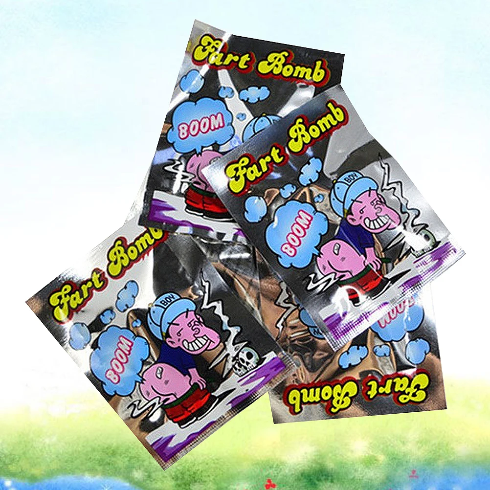 

100/200pcHalloween Prank Funny Stink Fart Bomb Bags Explosion Smelly Shock Toy Jokes Surprise April Fools' Day Fool boule puante