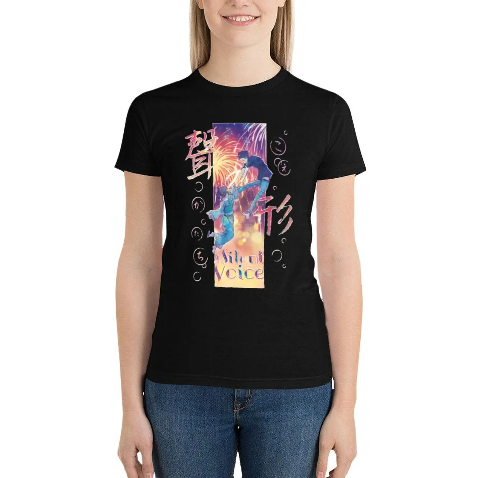 Футболка A Silent Voice Koe No Katachi корейская модная винтажная одежда футболки аниме