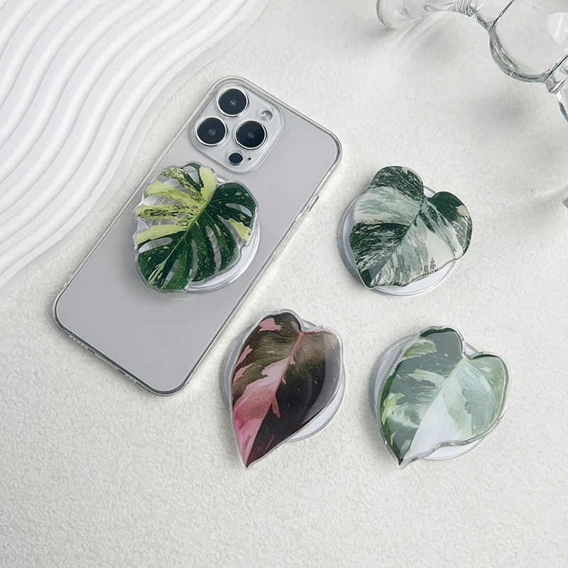 Популярный магнитный складной держатель в виде листьев растений Карманный