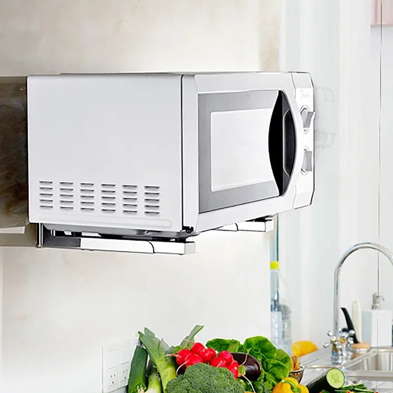 Полка для микроволновой печи из нержавеющей стали 201 регулируемая настенная