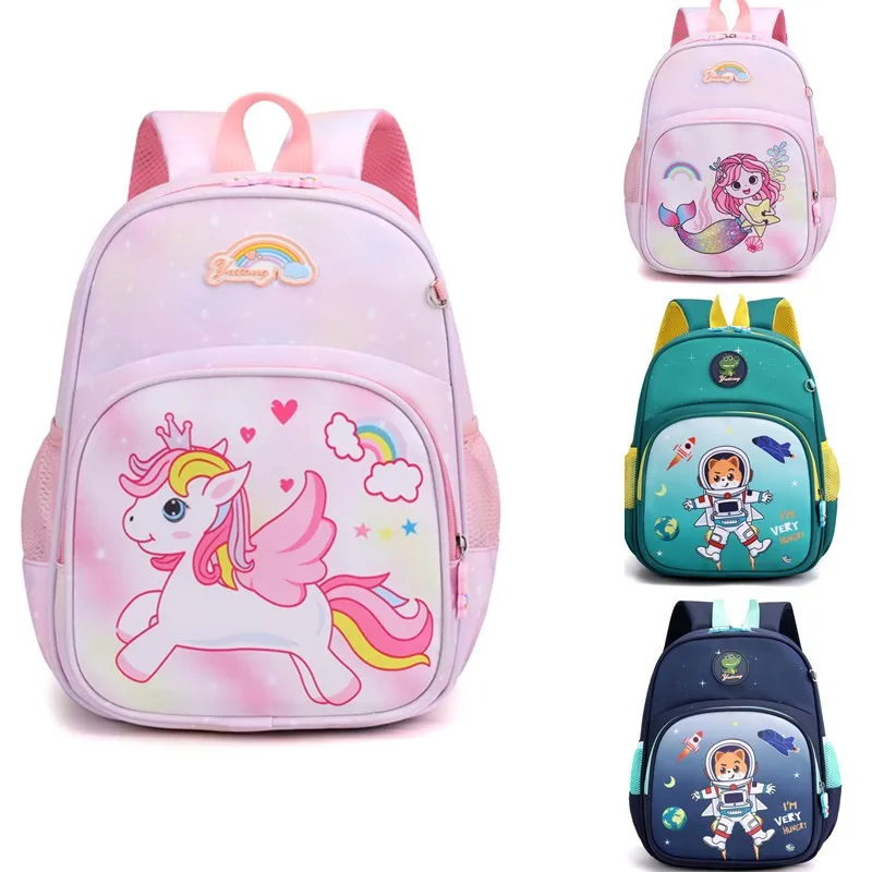 New Children's School Bag Kindergarten Children Cartoon Unicorn Fashion Backpack 2-5 Years Old Boys and Girls Anime Backpack