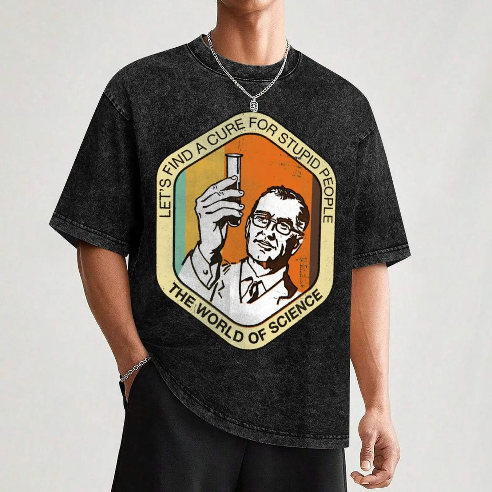 Футболка Lets Find a Cure for Stupid People хлопок