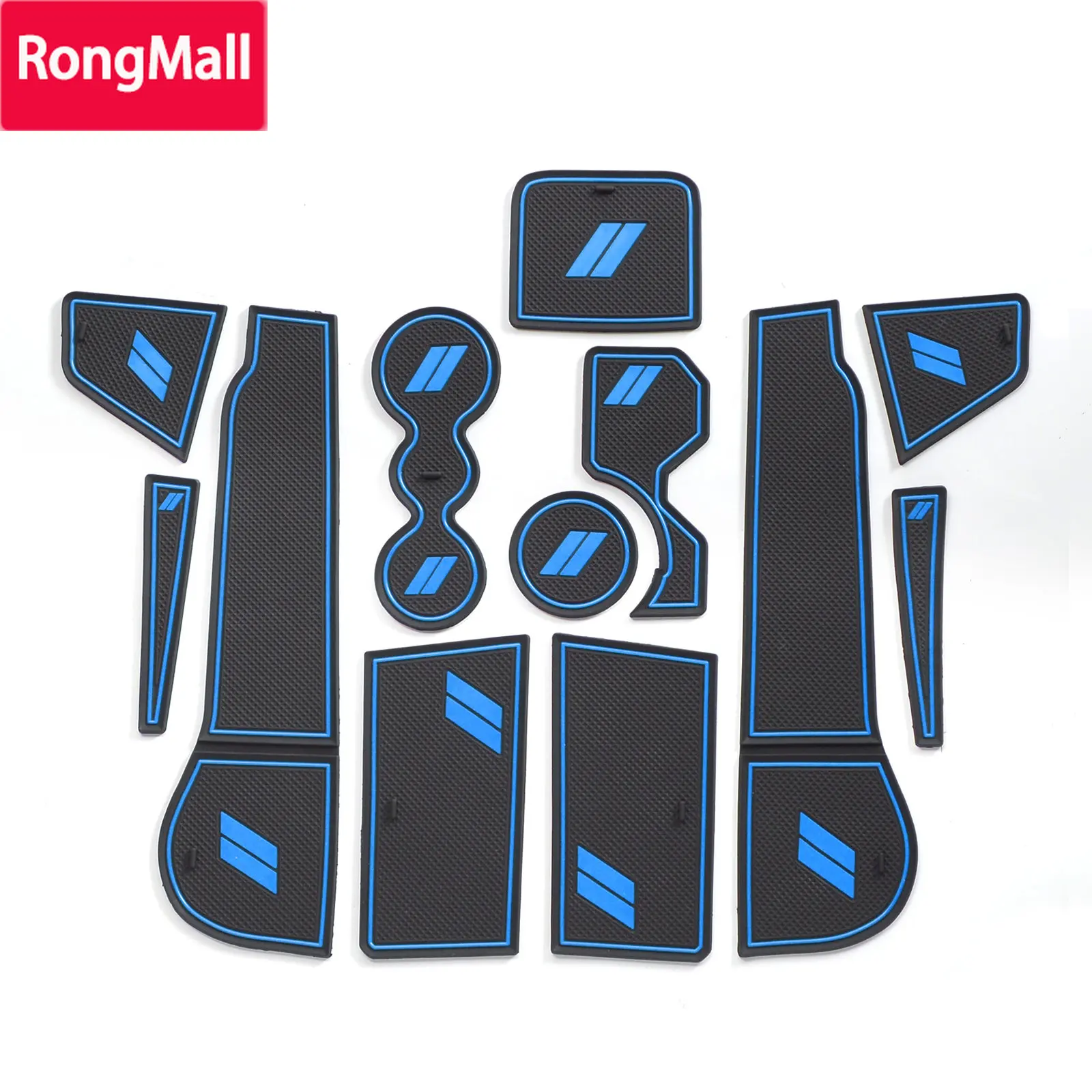 

Anti-Slip Gate slot Cup Mat Fit For VW GOLF MK8 2020 2021 R GTI GTE Accessories Rubber Coaster Sport Style Non-Slip Pad