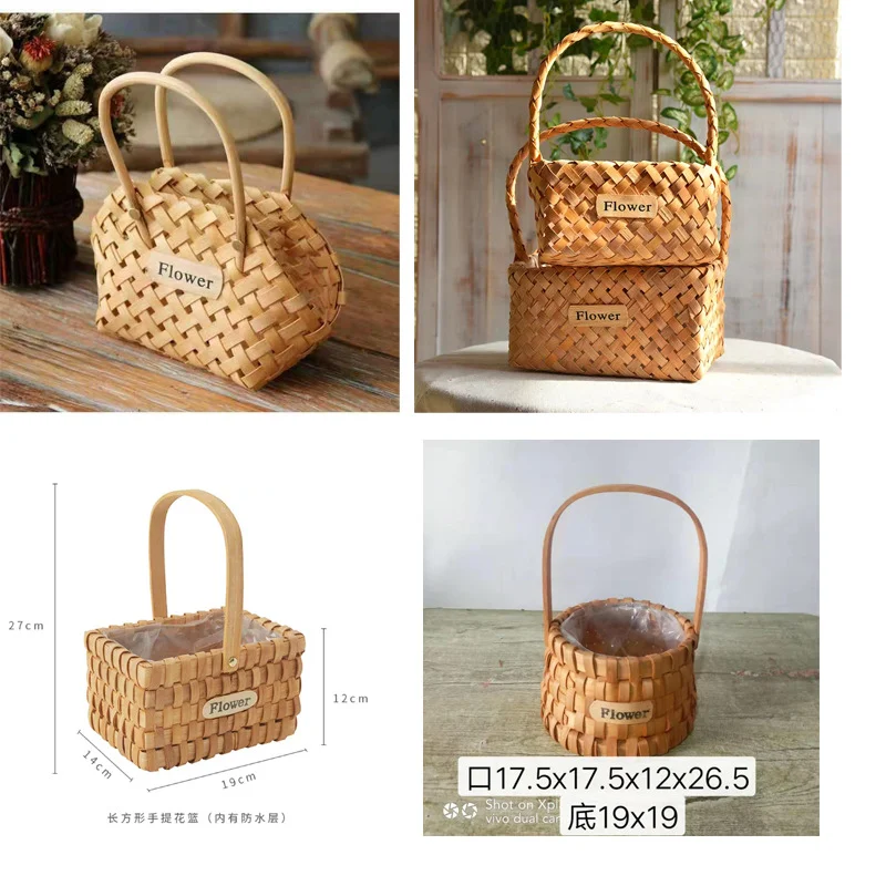

Корзина для девочек, плетеные корзины, корзина, плетеные или бамбуковые корзины, кашпо для цветов, бамбуковая корзина, декоративные цветочн...
