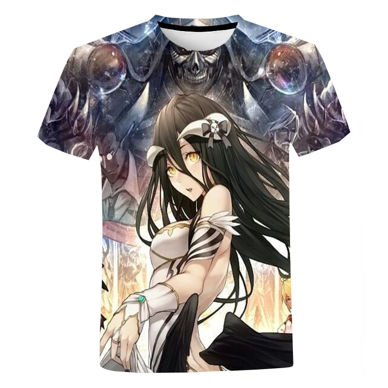 

2023 new Summer Overlord Anime 3D Print T-Shirts Harajuku womens Tees Tops Clothes Fashion Oversized T Shirt