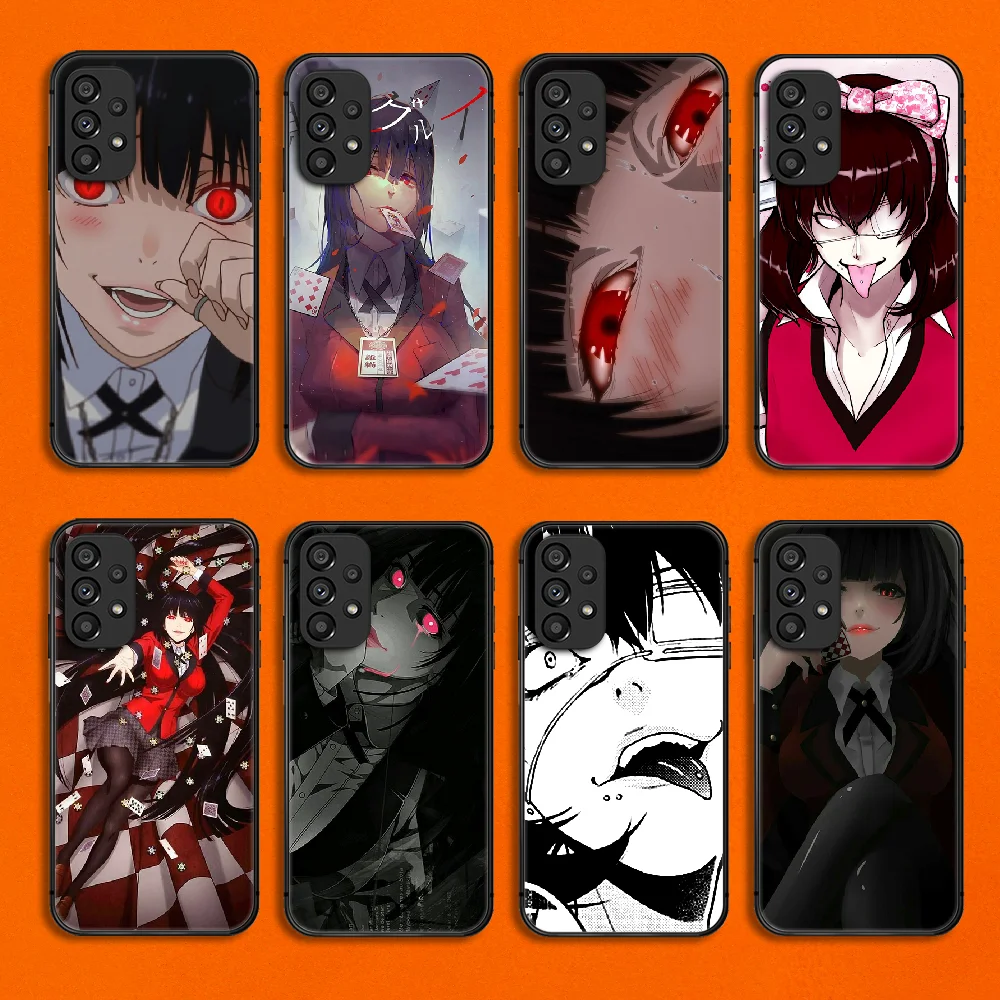 

Kakegurui Phone Case Cover For Samsung Galaxy A S Note 8 9 10 12 13 20 21 32 33 50 51 52 53 71 FE Plus Ultra Black Silicone