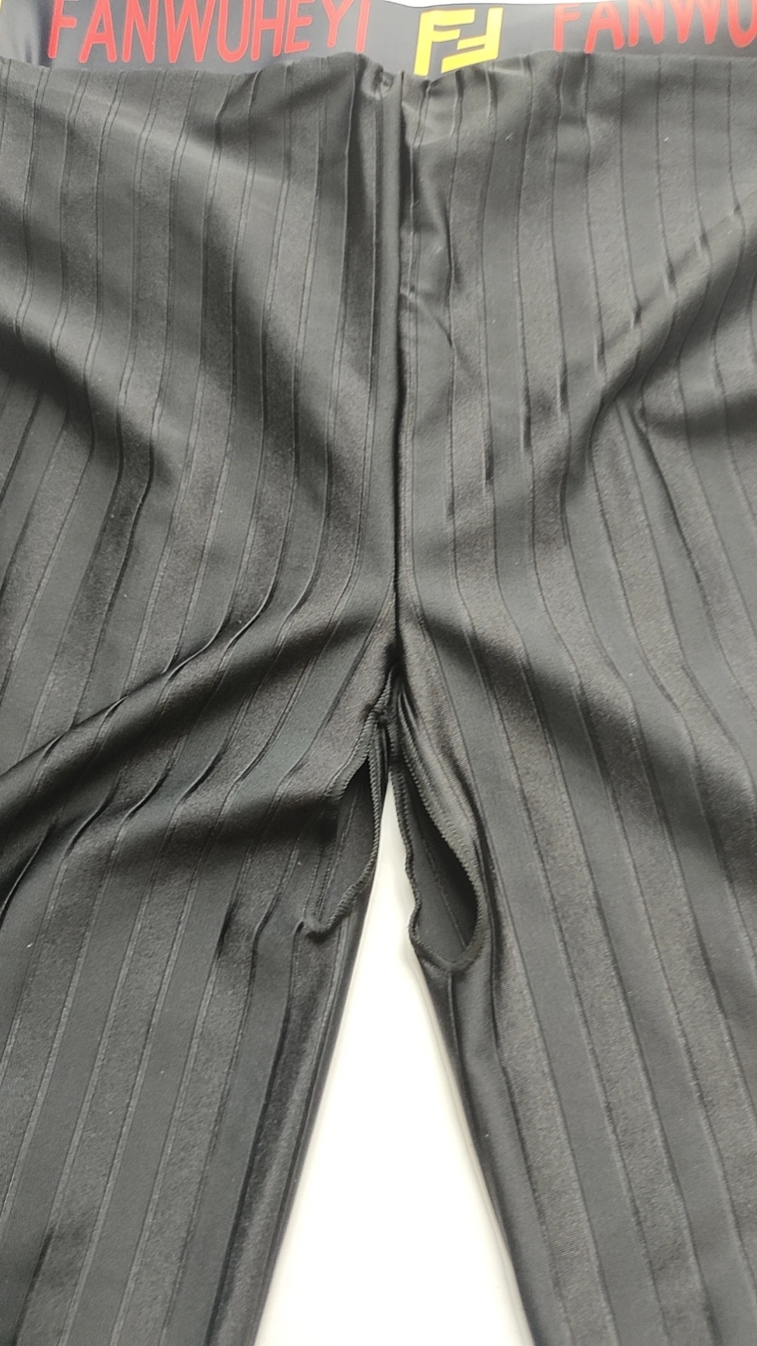 Glossy Summer Spring Letter Print Plus Size Leggings Men's Sports Swimwear Tight Elastic Fitness Pants