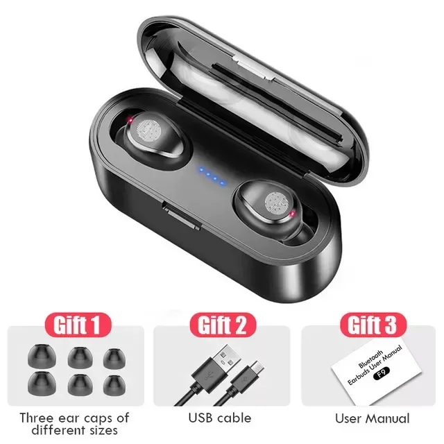 

for V5.0 Earphones Stereo Music Sport Wireless Headphones With 2000mAh Power Bank Headsets Support iOS/Android Phones