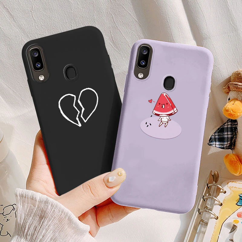 Чехол для Samsung Galaxy A30 A20 мягкий чехол из ТПУ с милым рисунком кошки медведя цветка