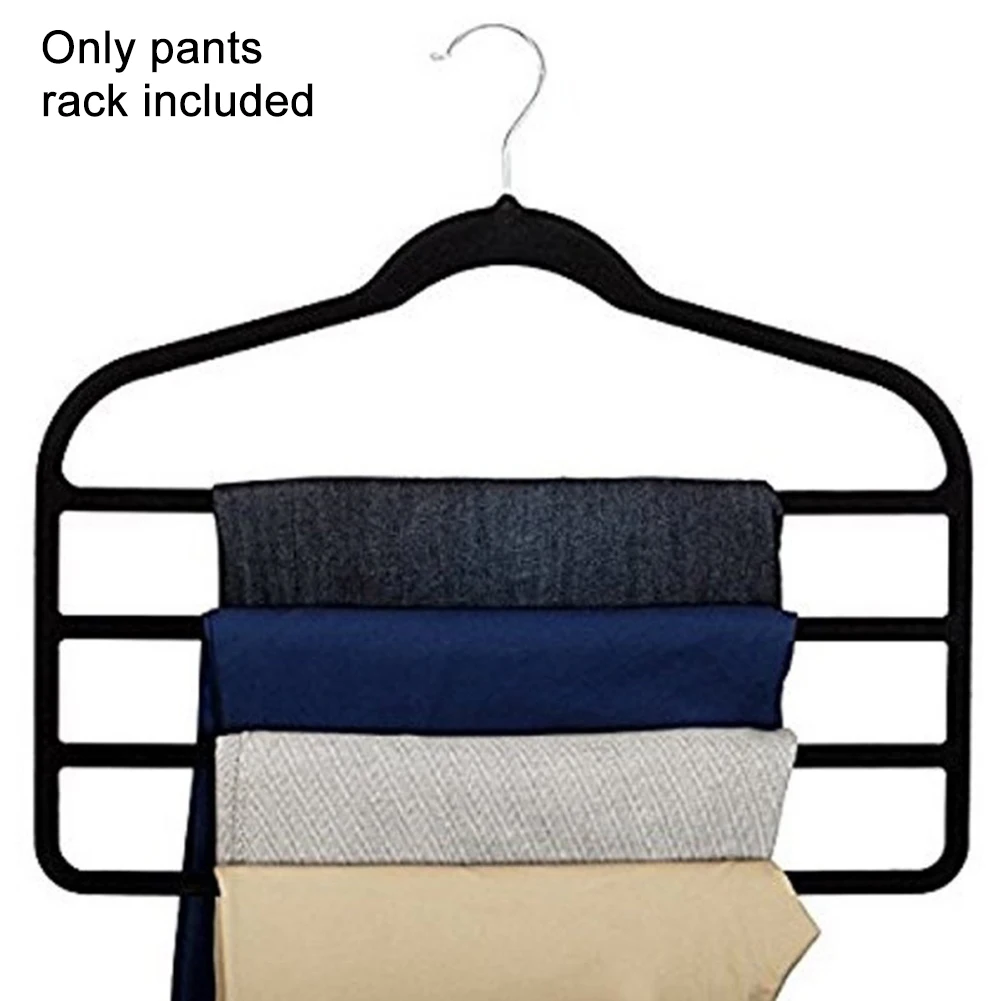 

4pcs 4 Layer Trousers Scarf Pants Hanger Towel Closet Organizer Space Saving Tie Clothing Hangers