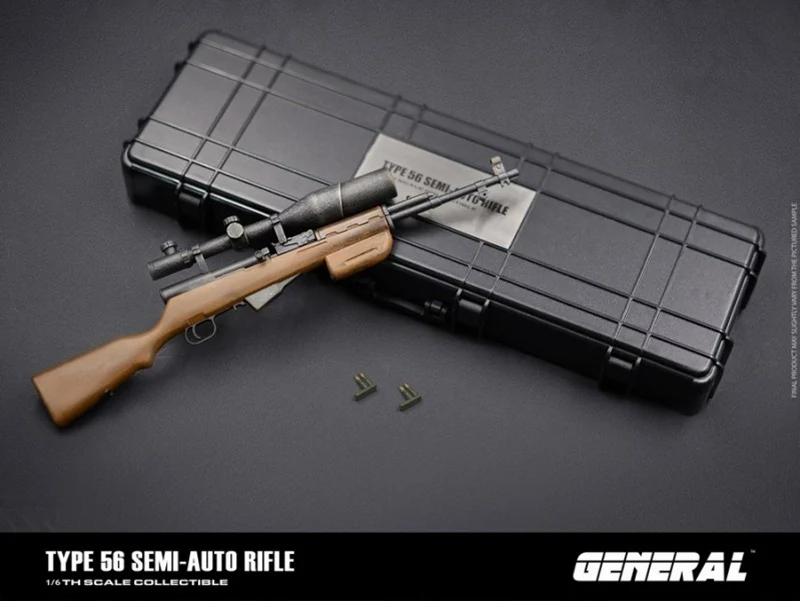 

GENERAL GA-007 1/6 Type 56 Semi-Auto Rifle Model Can't Fire Bullets Fit 12'' Action Figures In Stock