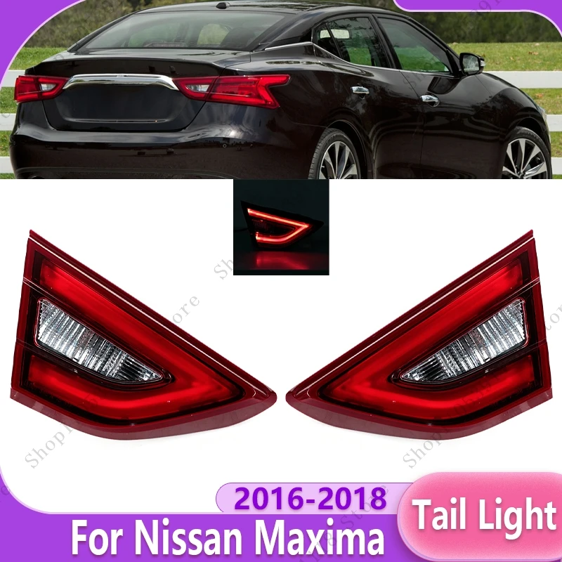 Фото Задний фонарь в сборе для Nissan Maxima 2016-2018: указатель поворота, стоп-сигнал, противотуманная фара 265404RA1A 265454RA1A №1