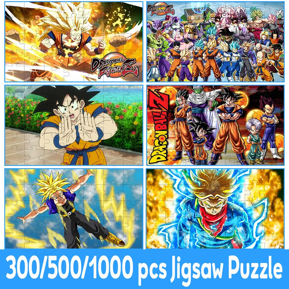 

Dragon Ball Paper Puzzle Bandai Cartoon Pictures Goku Dragon Ball Saiyan Japanese Animation Decompression Entertainment Toys