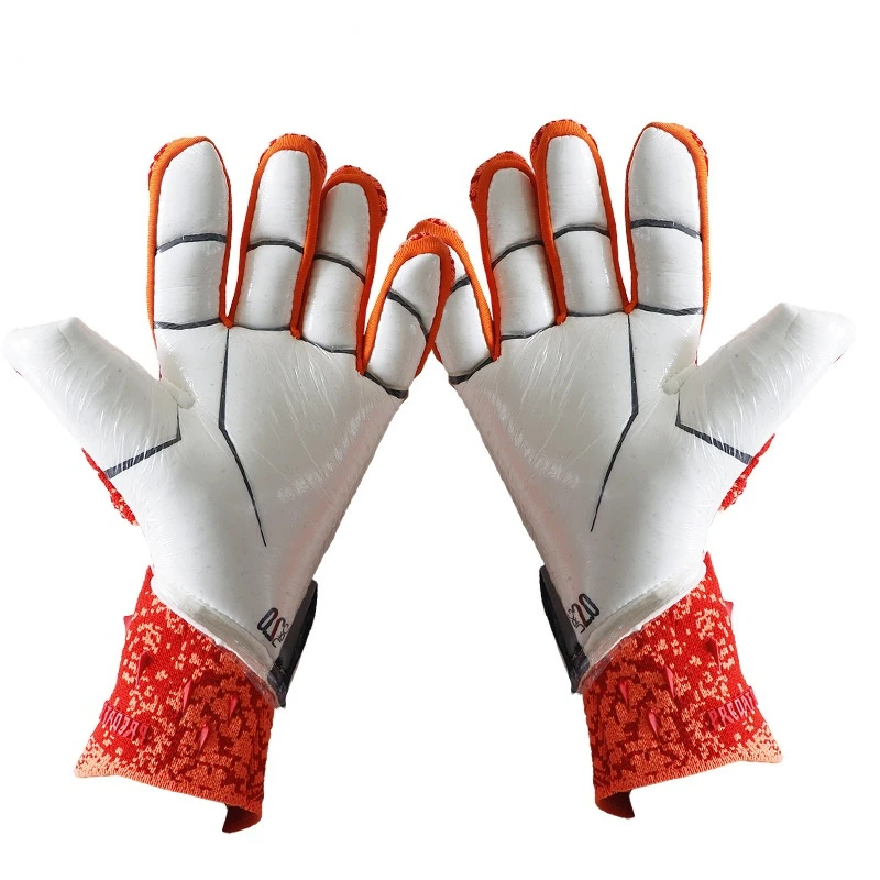 

Football Goalkeeper Gloves Adult Children Goalkeeper Breathable Gloves Latex Non-slip Knitted Football Gloves