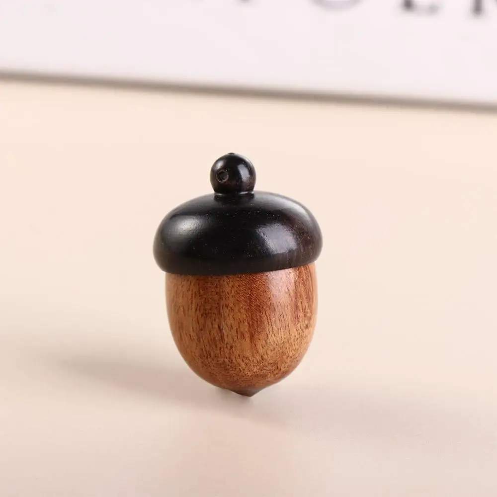 

Mini Outdoor Acorn Shape Sandalwood Travel Pill Case Granule Storage Box Wooden Pill Box Capsules Organizer