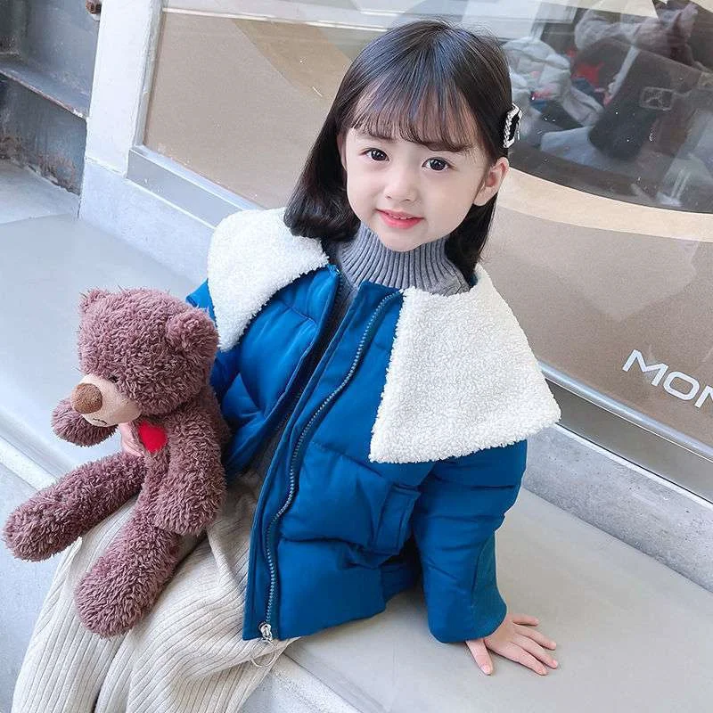 

Girls Baby's Kids Coat Jacket Outwear 2022 Sweet Thicken Spring Autumn Cotton Teenagers School Gift Overcoat Sport Children's Cl