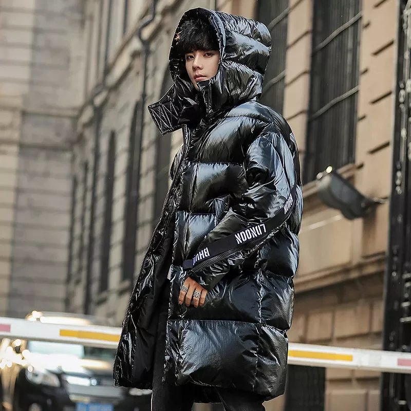 

2023New Long Warm Men Jacket Coat Winter White Duck Down Parka Thick Puffer Stand Hat High Quality Overcoat Fashion Down Jacket