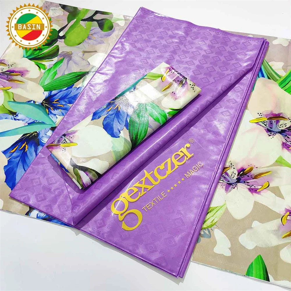 Персиковый принт базин богатый жаккард с простой идеально подходит для