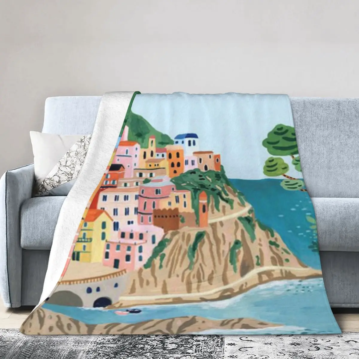 Плакат Cinque Terre ультрамягкое одеяло из микрофлиса