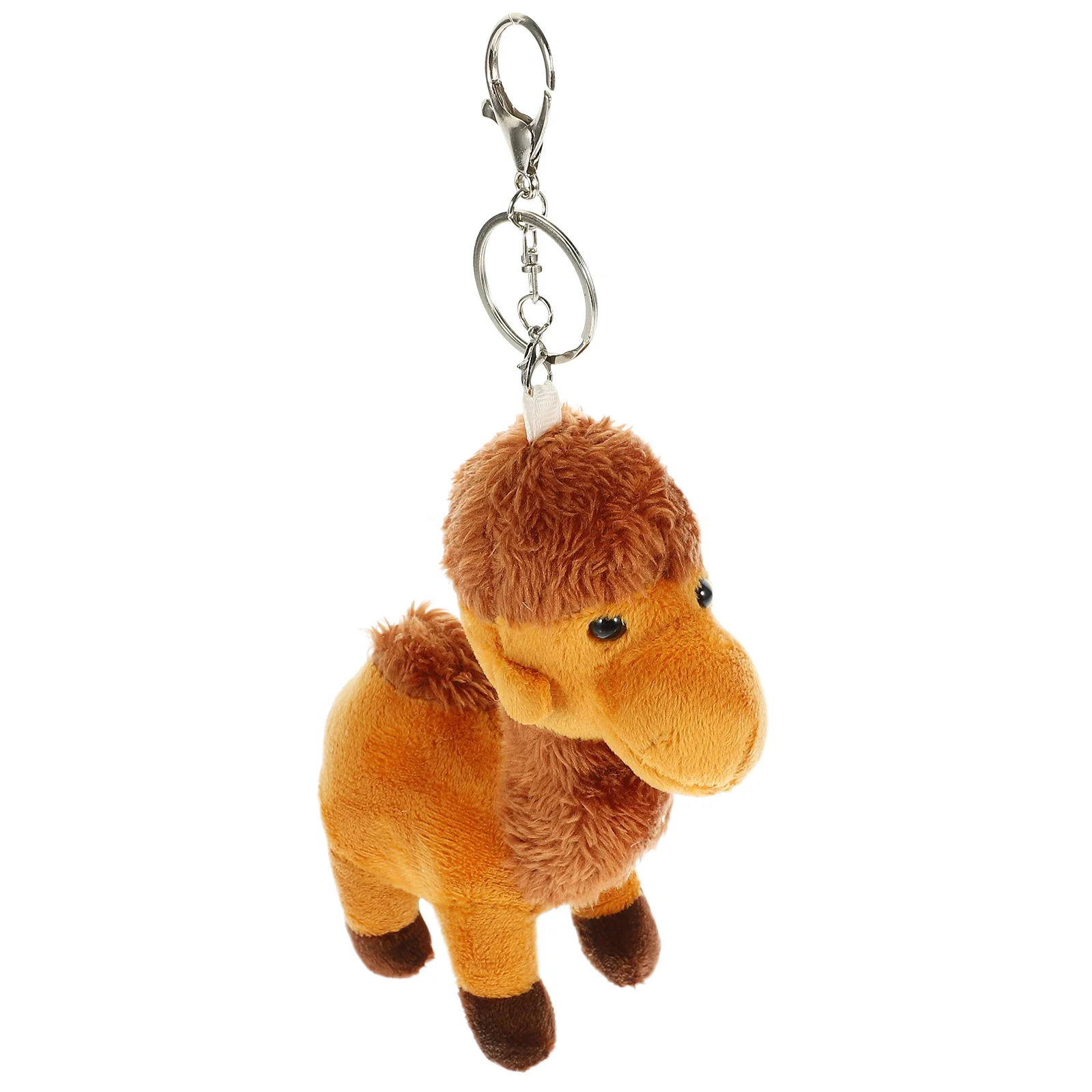 

Cute Keychains Bag Backpack Pendant Stuffed Animal Purse Handbag Charms Plush Camel