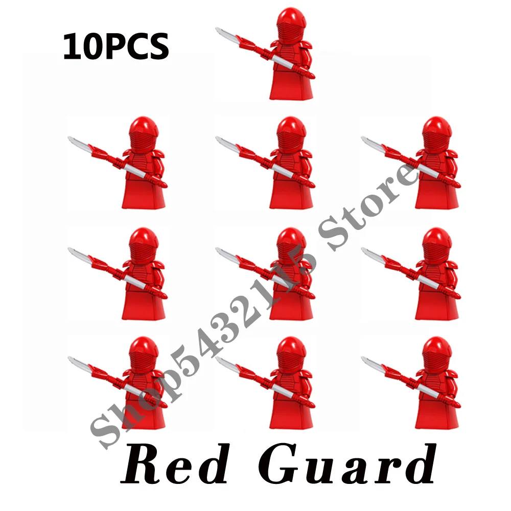 

DISNEY 10pcs First Order Leader Praetorian Guard Building Blocks Bricks PG816 PG817 PG818 Mini Action Figures Kids Children Toys