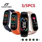 35 шт. Смарт-часы для женщин Фитнес Спортивный Браслет С Пульсометром Смарт-часы для мужчин оригинальные Смарт-часы мужские часы Mi Band 6 M6