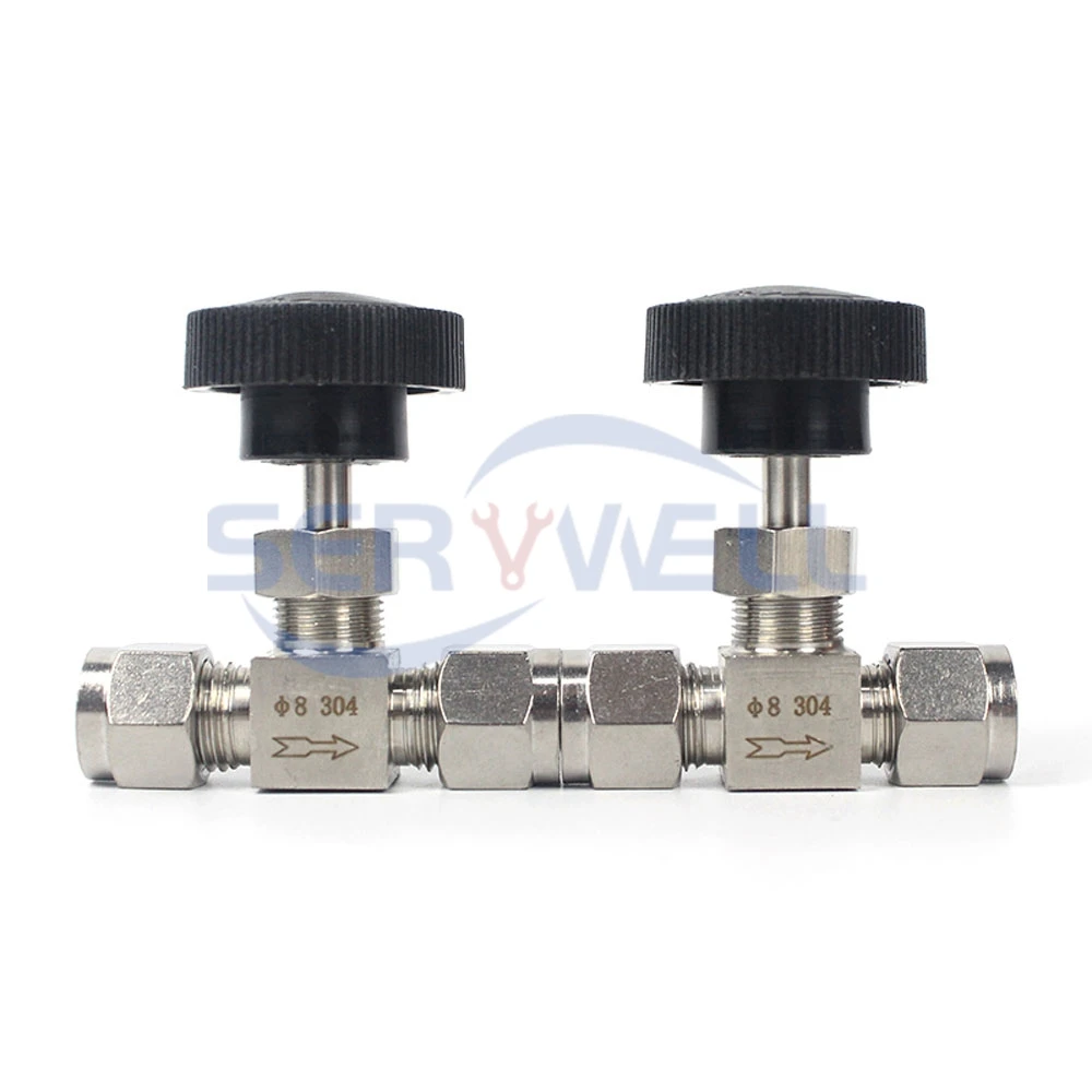 Регулятор расхода из нержавеющей стали SS304 игольчатый клапан 3 4 6 8 10 12 14 16 мм