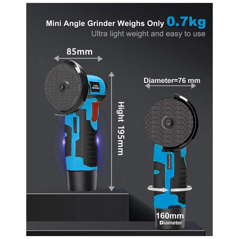 Беспроводная мини-угловая шлифовальная машина набор инструментов для ранней