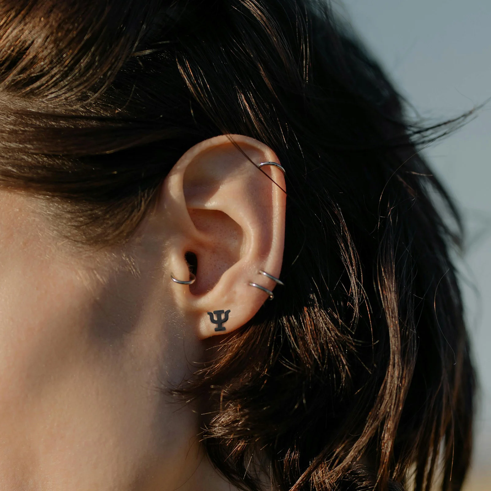 3 пары креативных серег с психологией научные очаровательные ювелирные изделия