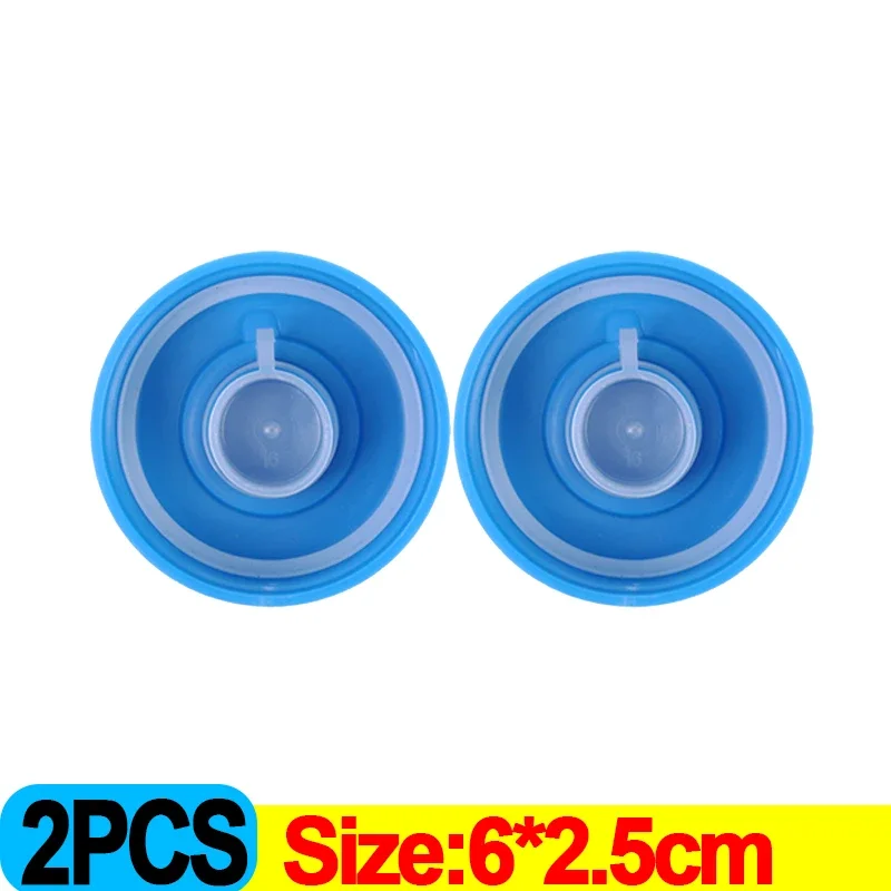 Пластиковые крышки для бутылок с водой, синие, 2 шт