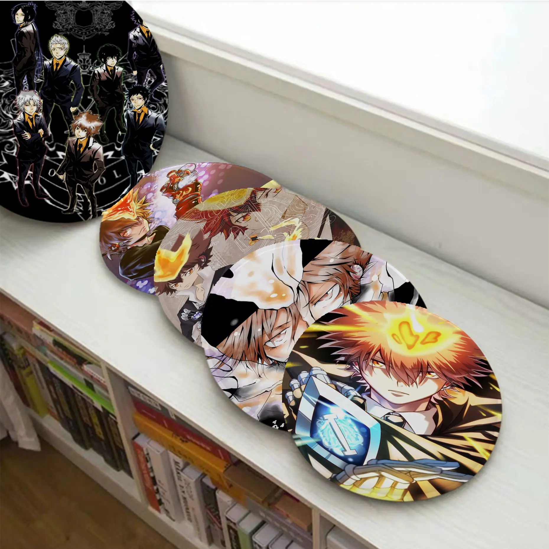 

HITMAN REBORN Art Meditation Cushion Stool Pad Dining Chair Tatami Seat Cushion Anti-Slip Sofa Decor Tatami