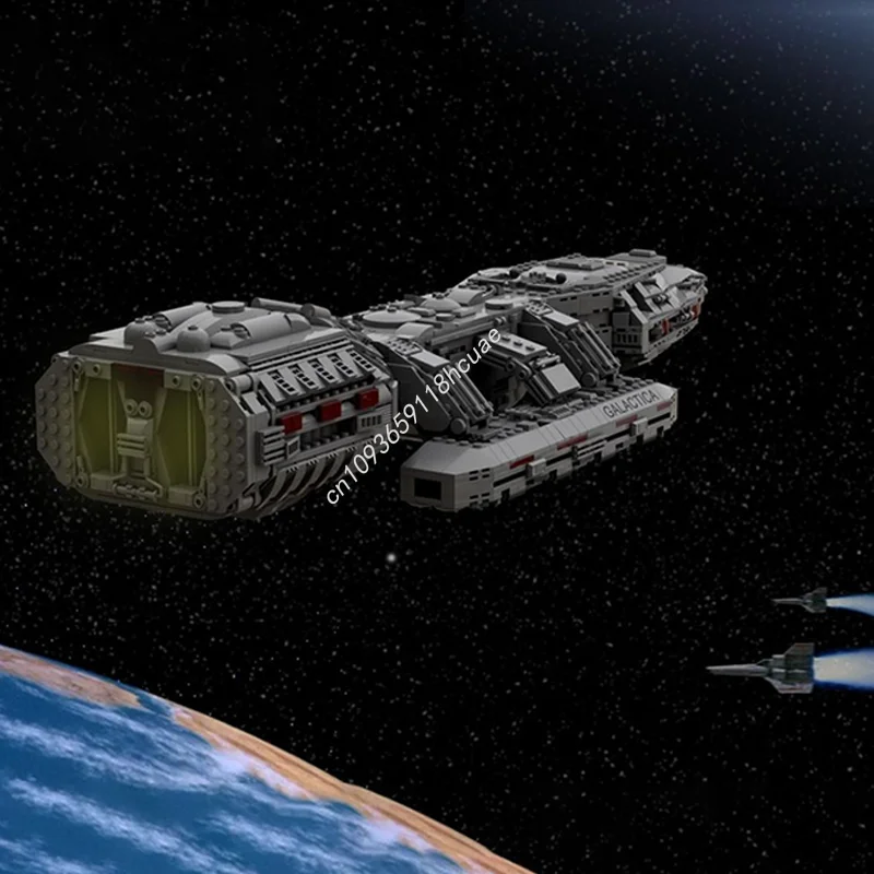 2222 шт. MOC Galaxy Series Battlestar Galactica модель космического корабля строительные блоки