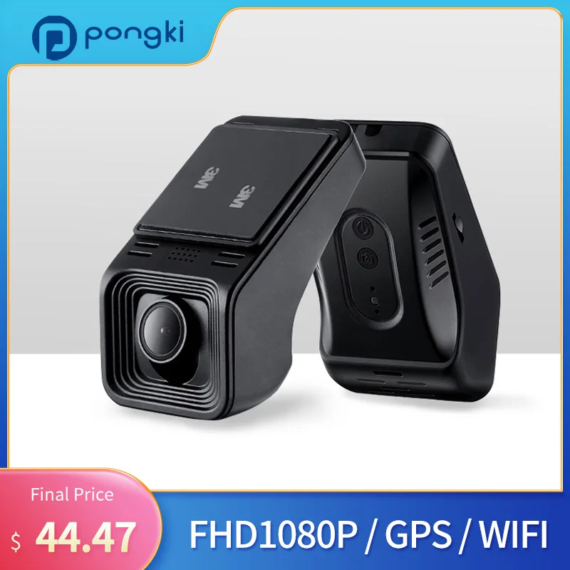 

Pongki Mini5 FHD 1080P Ultra Wide-Angle Dash Camera HD Night Vision Car Camera Recorder Wifi APP 24H Parking Monitor Car DVR