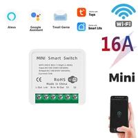 16a tuya mini wifi switch two way remote control diy relay with timer smart home automation work with alexa google home