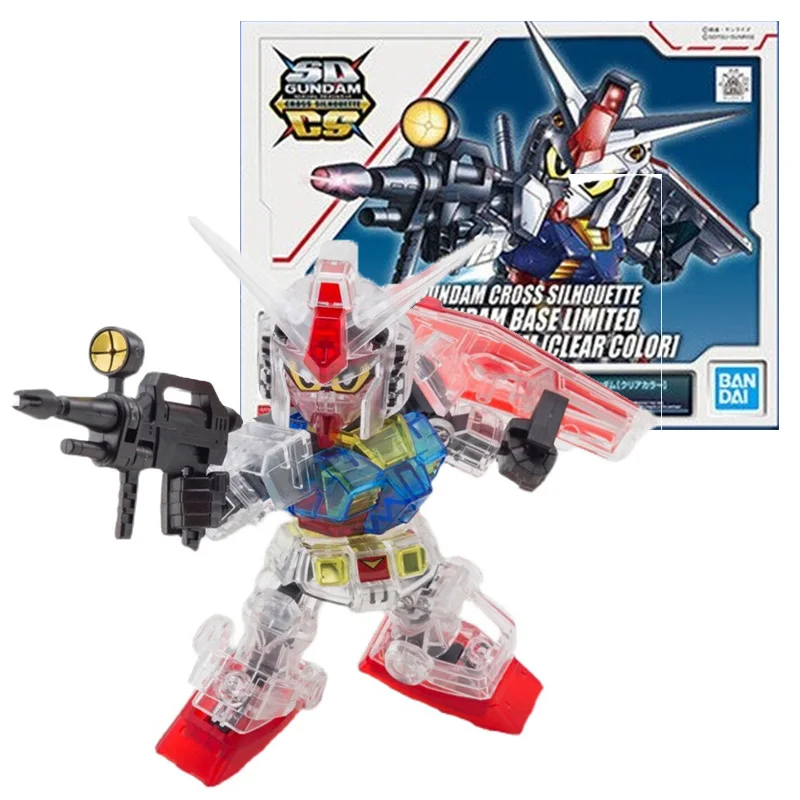 

Bandai Genuine Gundam Model Kit Anime Figure SDCS BB RX-78-2 Clear Color Collection Gunpla Anime Action Figure Toys for Children