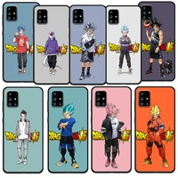 anime dragon ball goku fashion for samsung galaxy a72 a71 a52 a51 a73 a53 a32 a12 a21s silicone soft black phone case cover capa