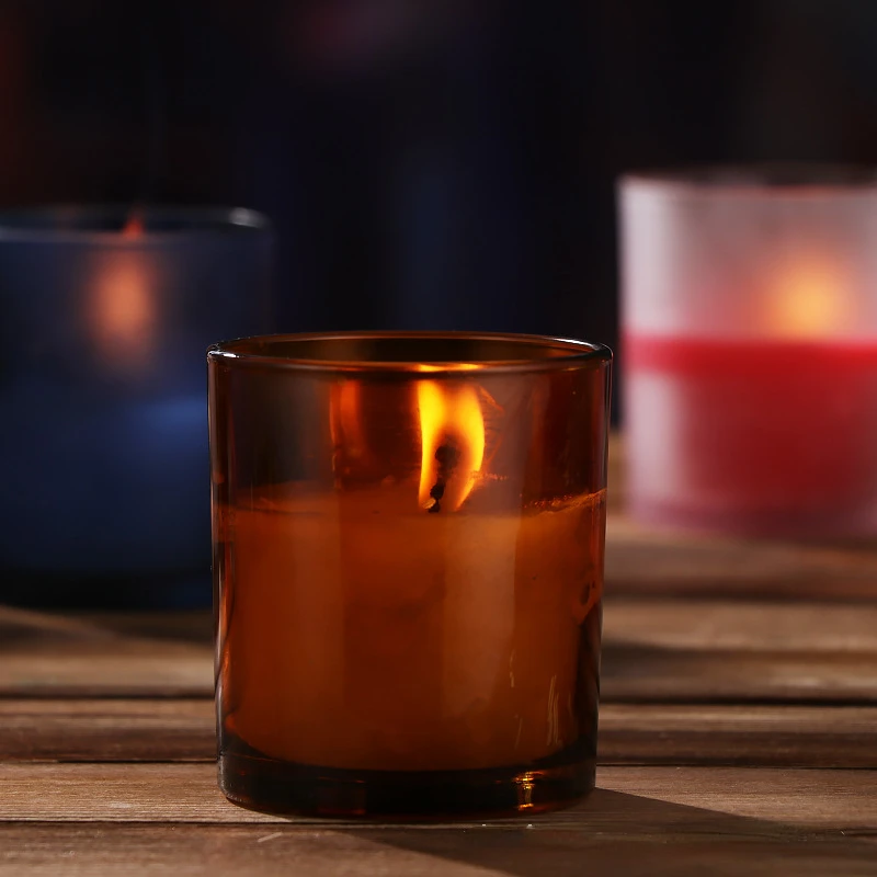 

Candle Jars Candle Cup Colored Glass Container Decoration Homemade Aromatherapy Candle Cup Candle Making m