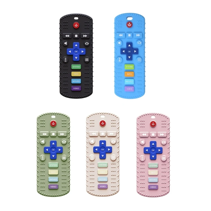 

Colorful Silicone Baby Teething Remote Control Teething for Babies BPA Baby Teethers Relief Soother