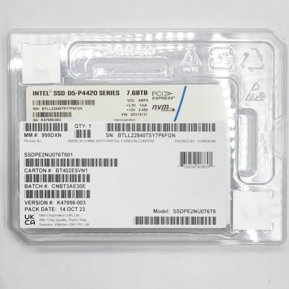 Рисунок 5 - Новый твердотельный накопитель серии D5-P4420 7