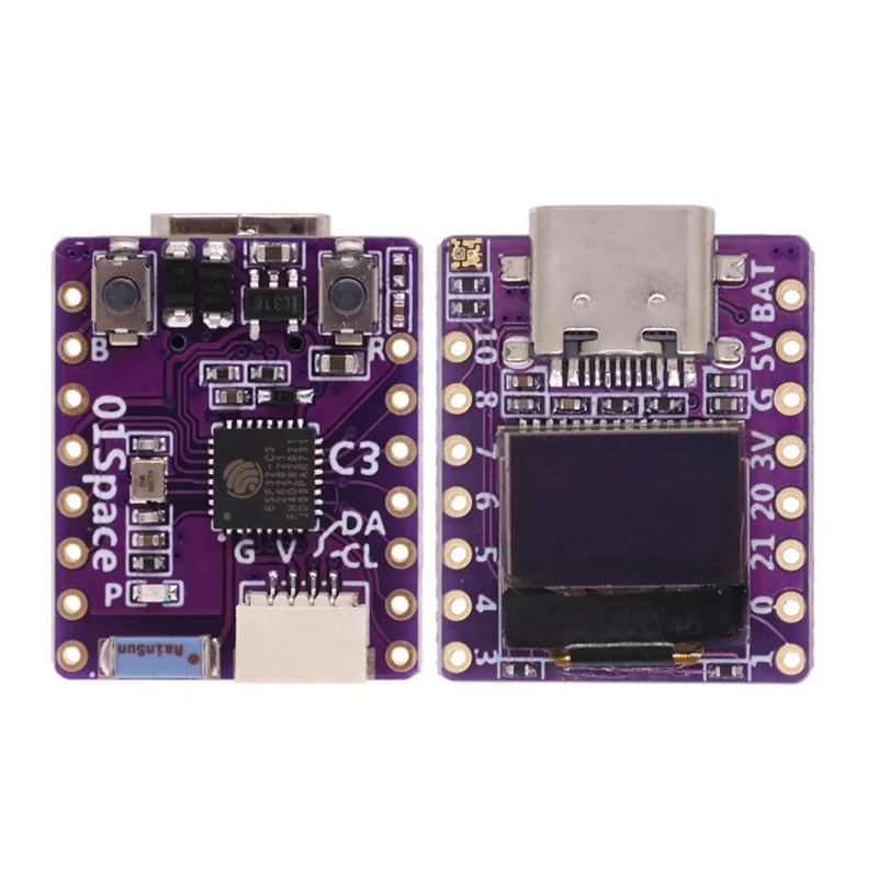 2 шт. макетная плата ESP32 C3 с 0 42-дюймовым ЖК-дисплеем Risc-V Wi-Fi Bluetooth для Arduino/Microprython