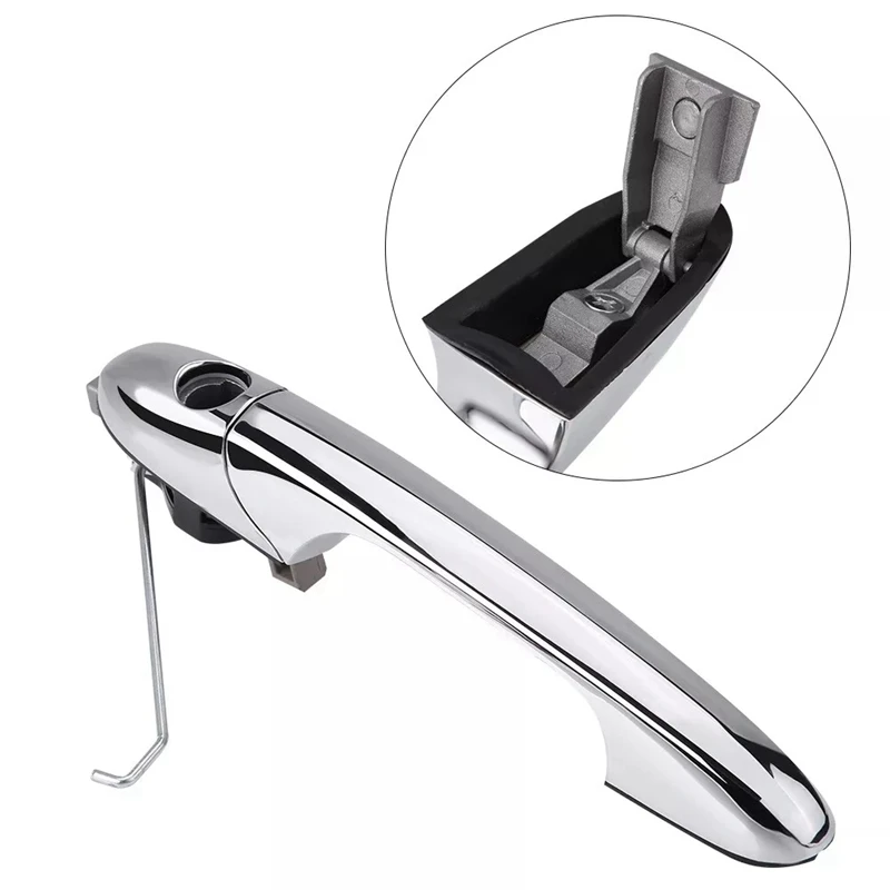 Передняя правая хромированная внешняя ручка двери RHD 735592012 Для Fiat 500 2007-2019 тяги