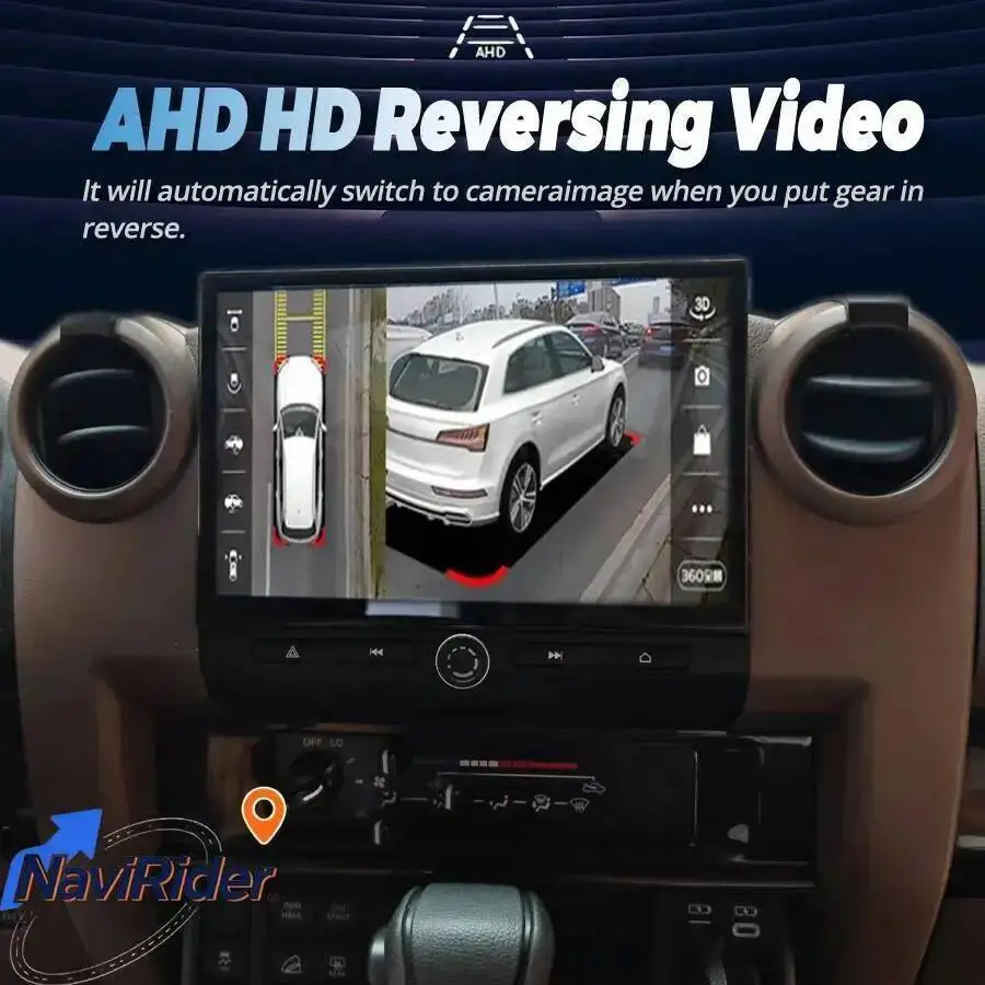 Фото Android-навигация 11,5 дюймов для Toyota Land Cruiser LC70 LC76 LC79 2007-2024 головное устройство Carplay стерео экран мультимедийный плеер №5